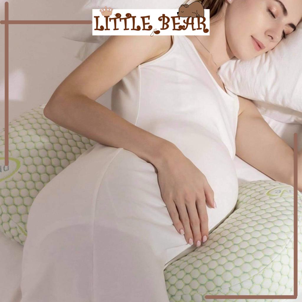 Gối bầu cánh tiên cao cấp nâng đỡ bụng hỗ trợ giảm đau lưng cho mẹ bầu Mịn Kids