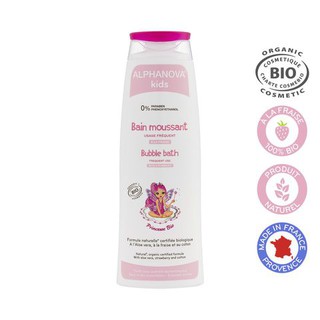 Sữa tắm tạo bọt hữu cơ cho bé gái Alphanova 250ml