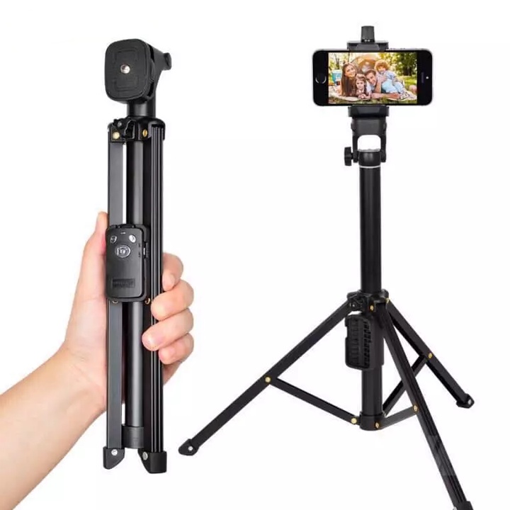 Chân tripod chụp hình kiêm gậy tự sướng đa năng Yunteng VCT 1688 có remote - Hỗ trợ chụp ảnh, quay phim, quay tiktok