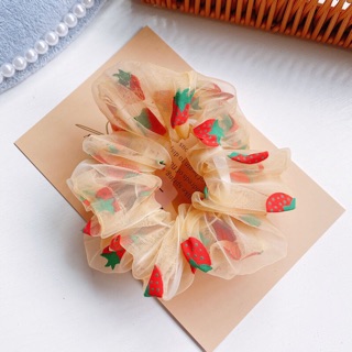 Set 3 Cúc Scrunchies Dây Cột tóc scrunchies voan