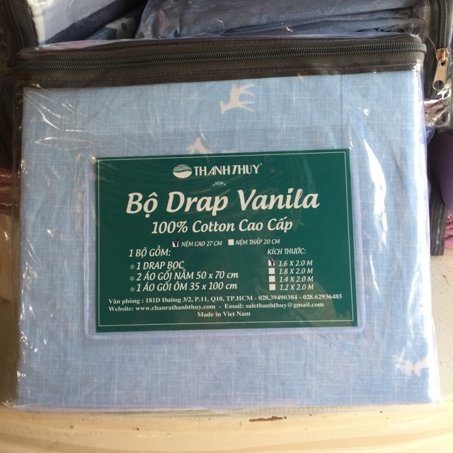 Bộ drap Thanh Thủy - size 1,6m-M288