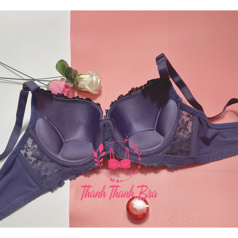 Áo Lót Thái lan sisterhood 2229 – Chất ren mịn, mút mỏng, có gọng, Cup C, Bigsize