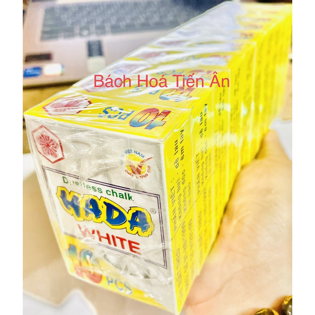 Lốc 10 Hộp  Phấn HADA Trắng Phấn Không Bụi Hộp 10 viên