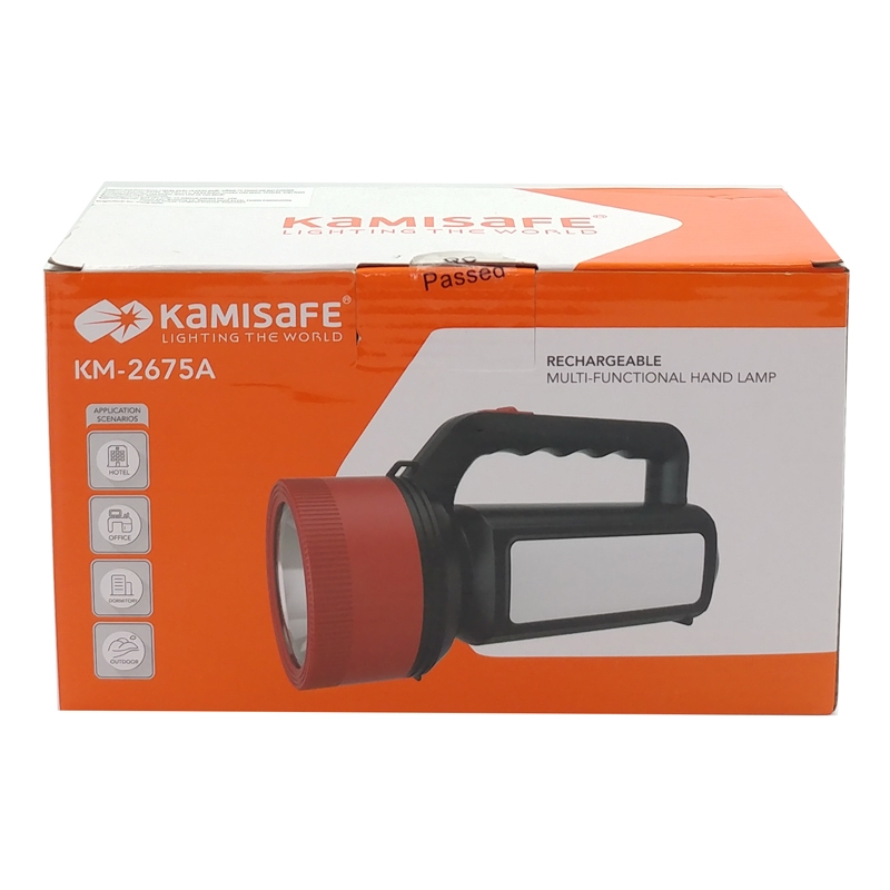 Đèn Pin Cầm Tay Kamisafe KM 2675A - Đen Đỏ