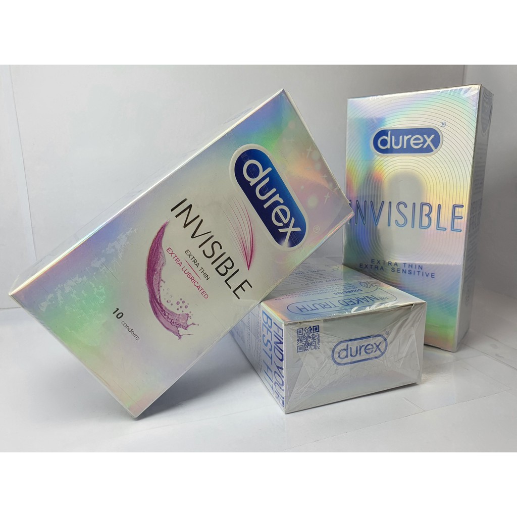 [DUREX CHÍNH HÃNG] Chỉ 99k - Combo - Durex Invisible - 10 cái tặng 1hộp 3 cái Durex Performa kéo dài