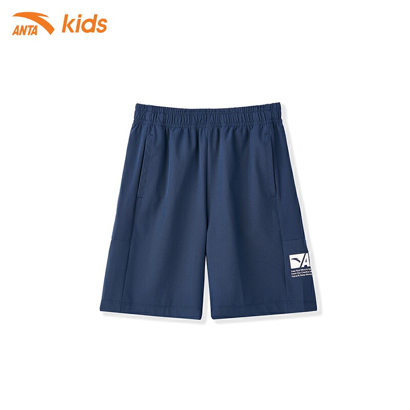 Quần lửng bé trai Anta Kids W352125785-2, chất cotton mềm mịn, co giãn nhẹ