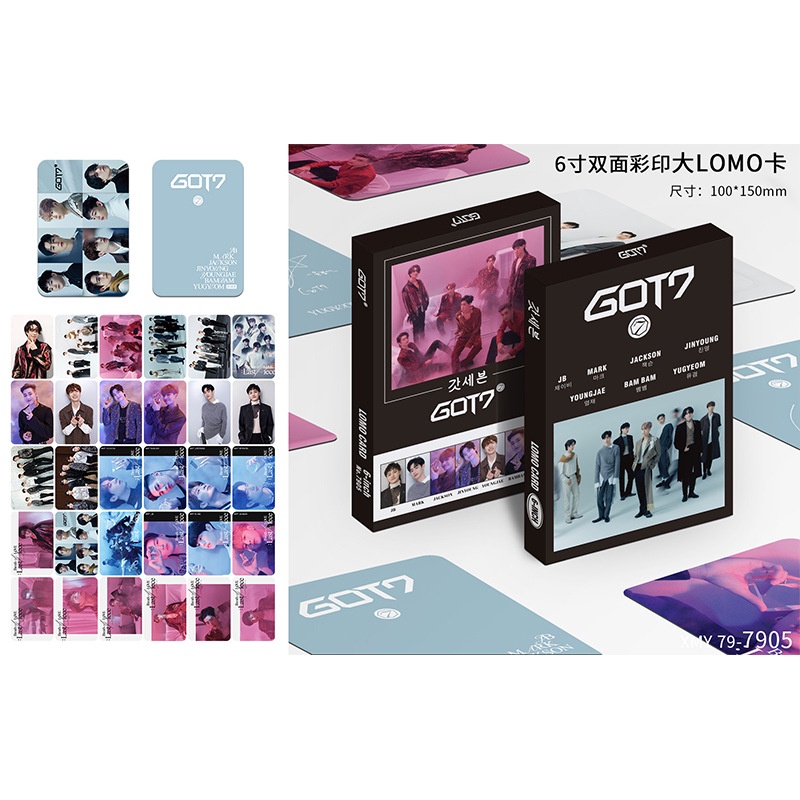 Hộp 30 Photocard hình BRIGHTWIN STRAY KIDS ENHYPEN GOT7 có chữ ký