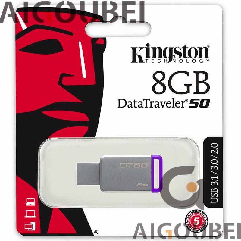 [Spot &amp; COD] Ổ đĩa flash kim loại tốc độ cao 8 Gb Ổ đĩa flash USB Dt 50 3.1