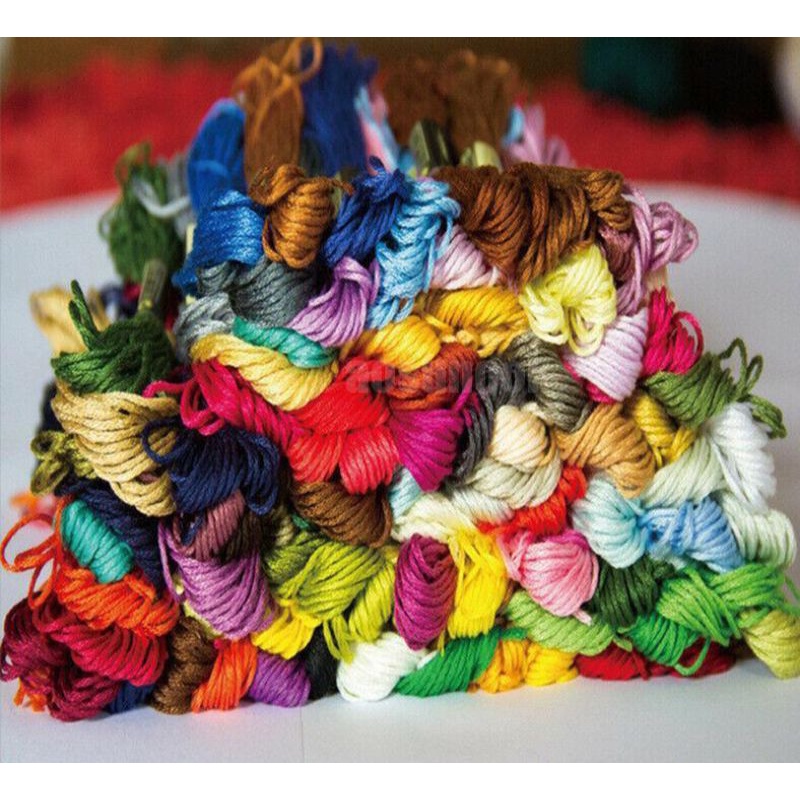 🌱 Chỉ Thêu Tranh Chữ Thập 💯 Cotton