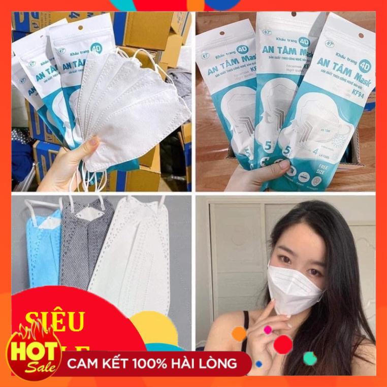 Khẩu trang 4 lớp kháng khuẩn KF94 An Tâm 4D  Mask mẫu mới hàng xuất | BigBuy360 - bigbuy360.vn