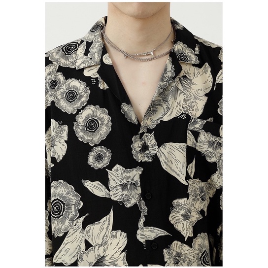Áo Sơ Mi Lụa Flower Lilies