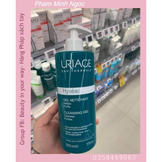 Sữa rửa mặt Uriage Hyseac size 500ml
