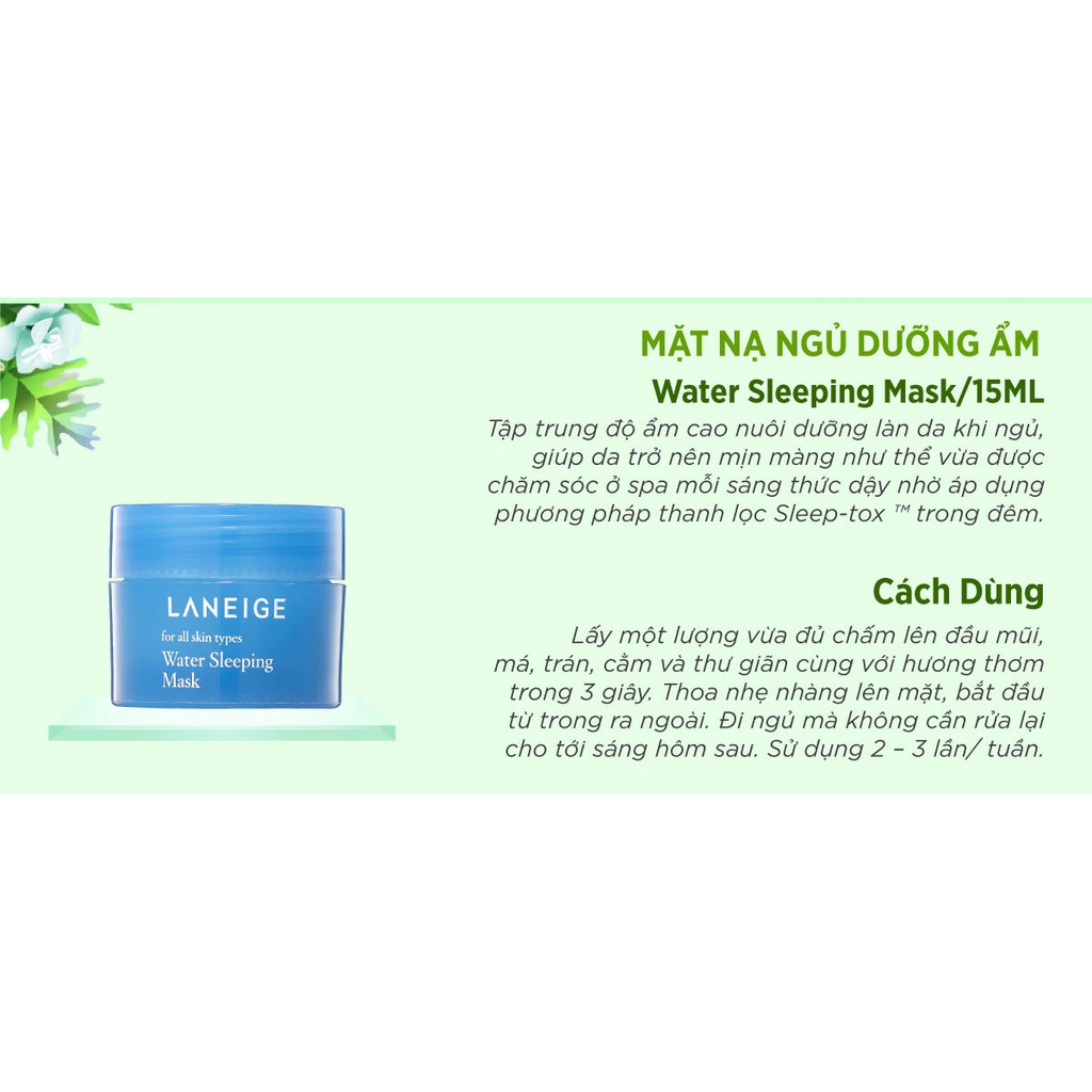 Sữa dưỡng da tay chống nắng 40ml Laneige Fresh Hand Fluid SPF15.