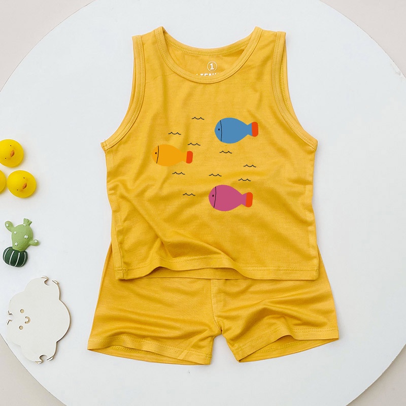 Set Ba Lỗ Cho Bé Toli Cotton Dẻo, Mềm Mịn Thoáng Mát, Co Giãn 4 Chiều