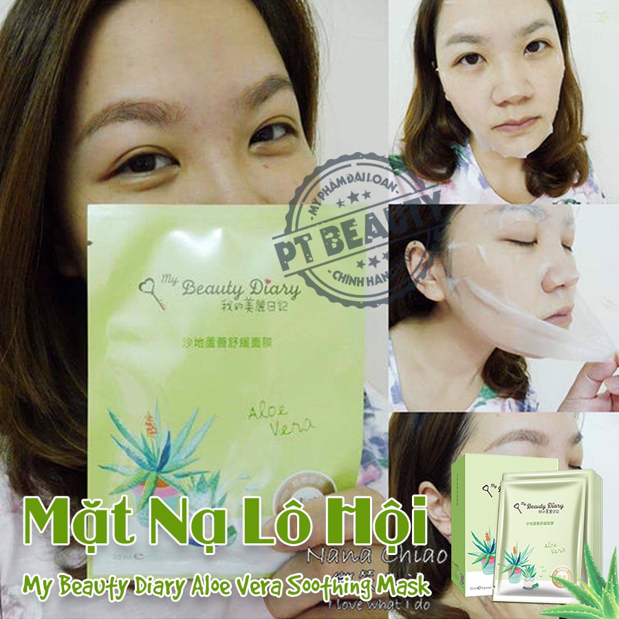 Mặt Nạ Lô Hội Giúp Dịu Da My Beauty Diray Hộp 8 Miếng