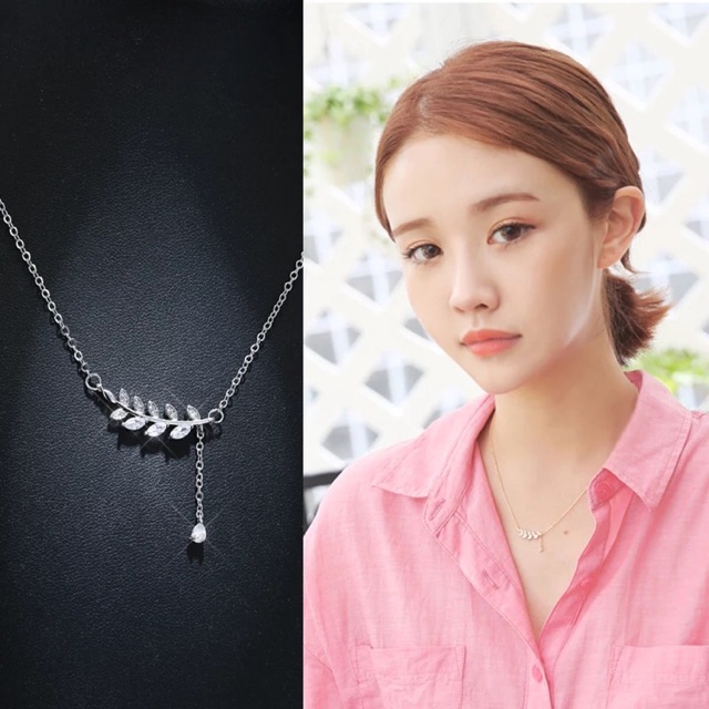 Dây chuyền bạc Ý 925 - Lá oliu đẹp PP1703