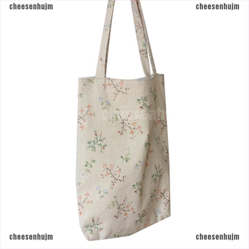 Túi Xách Tote Chất Liệu Cotton Lanh Phong Cách Cổ Điển Cho Nữ