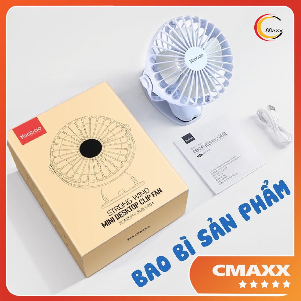 QUẠT MINI YOOBAO F04 6400mAh, SẠC TÍCH ĐIỆN SIÊU TIỆN DỤNG – GIA DỤNG CMAXX | BigBuy360 - bigbuy360.vn