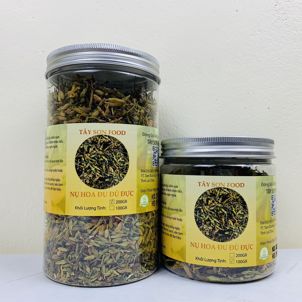 HŨ 200GR Nụ Hoa Đu Đủ Đực Khô Sạch Thượng Hạng - Tây Sơn Food