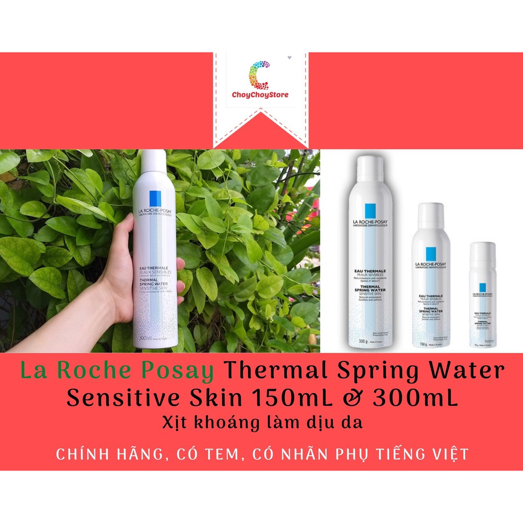 [TEM CTY] Xịt Khoáng La Roche Posay Thermal Spring Water Sensitive Skin 150mL & 300mL