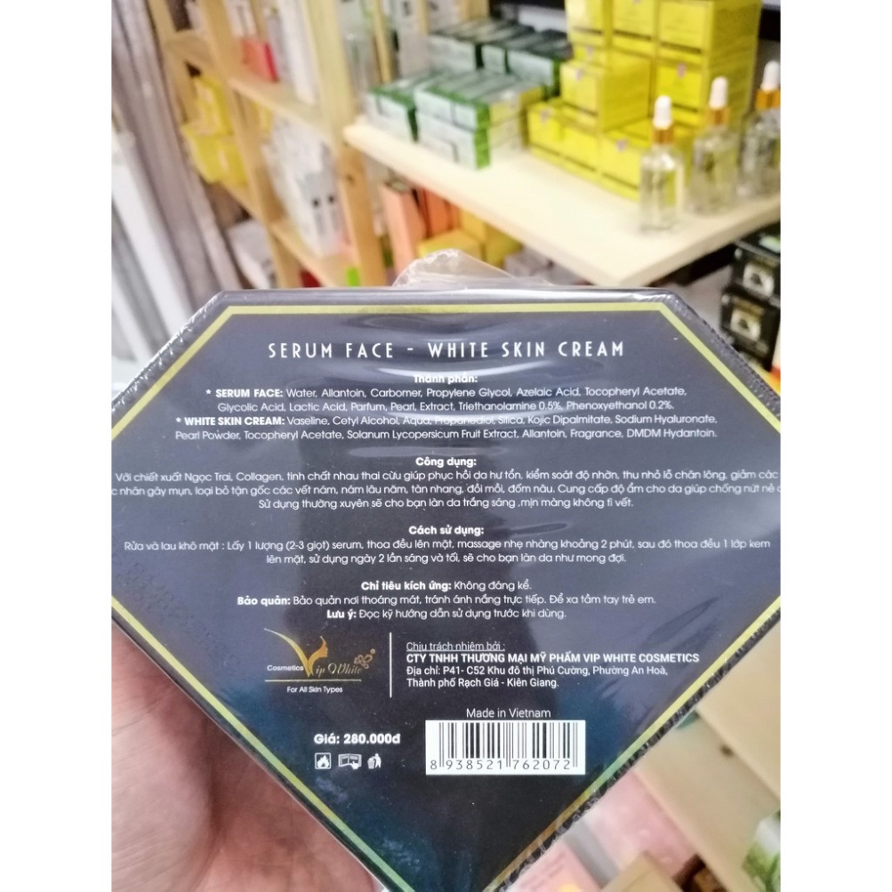 Bộ Kem Face Vip white - Chính hãng