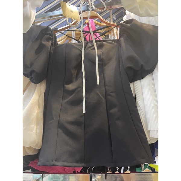 ÁO YẾM BUỘC DÂY TAY BỒNG CÓ MÚT NGỰC MS18672