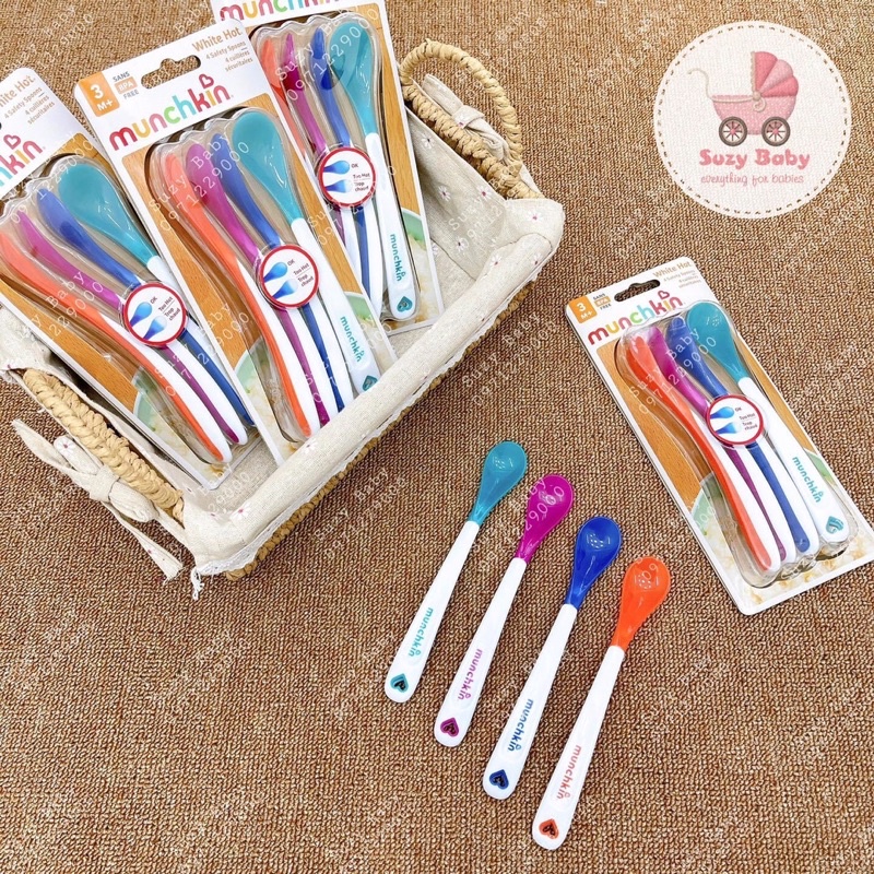 THÌA SILICON BÁO NÓNG MUCHKIN - Chính Hãng tách lẻ chiếc