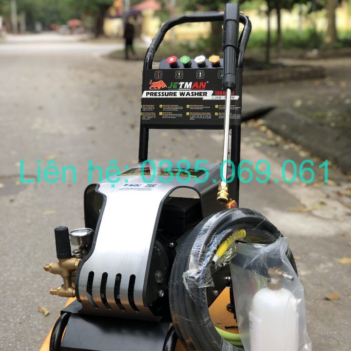 Máy Rửa Xe Cao Áp 2.2KW Jetman JM2200 - Máy Rửa Xe Công Nghiệp, Cực Khỏe