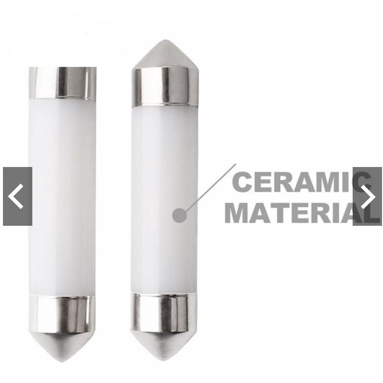 Bóng đèn LED - Yobis 2 đui  gắn trần xe ' nội thất &  biển số ' ô tô - xe hơi  '31mm tới 41mm