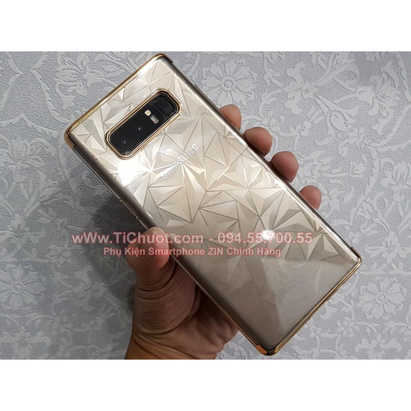 Dán Dẻo 3D Kim cương Samsung Note 8 Mặt Sau