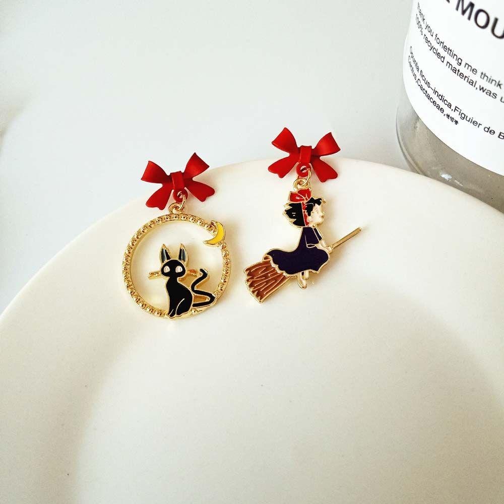 USNOW Khuyên Tai Dạng Kẹp Họa Tiết Hình Học Đơn Giản Sáng Tạo Phong Cách Hàn Quốc