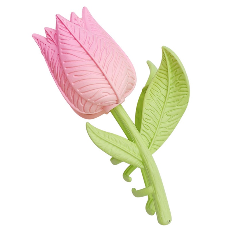 Kẹp Tóc Càng Cua Hình Hoa Tulip Bằng Nhựa Dễ Phối Đồ Phong Cách Đồng Quê