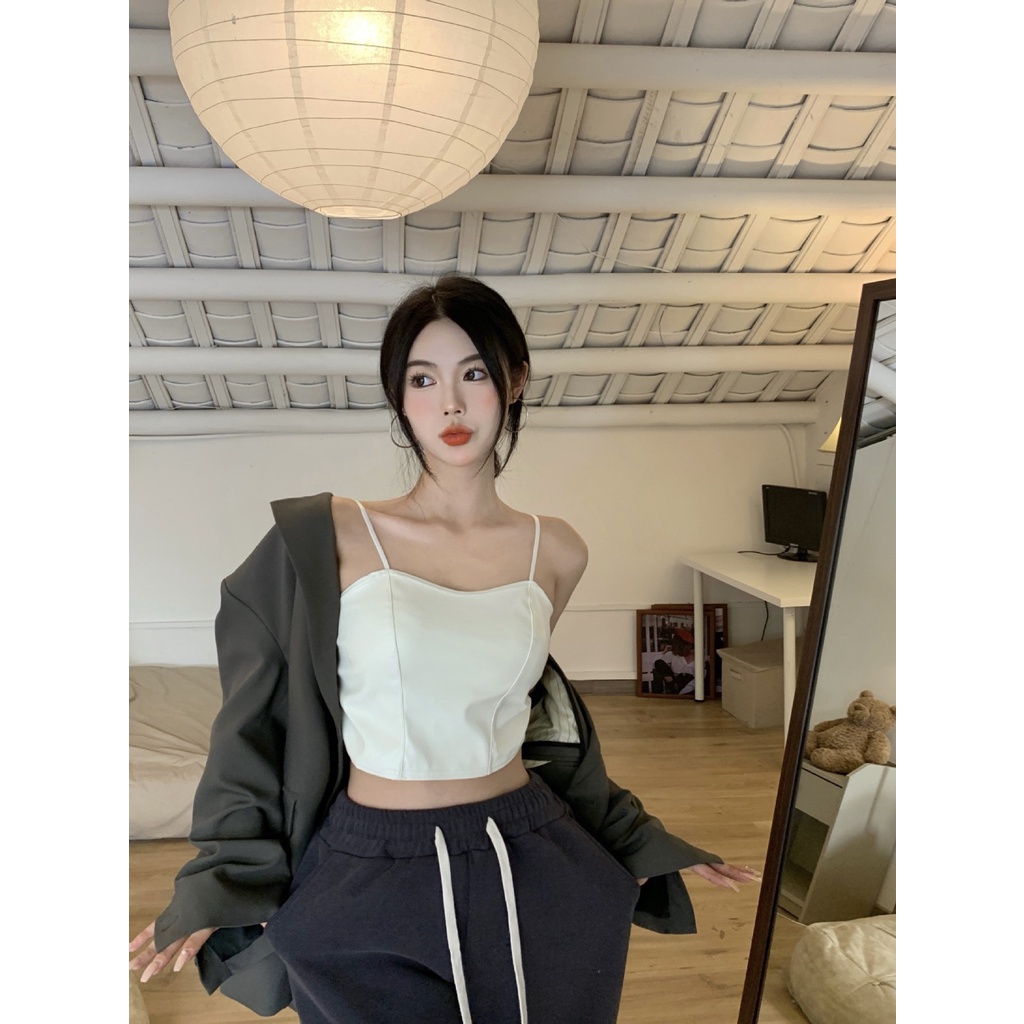 Áo Bra Nữ Chất Da Cá Tính Chun Lưng Thông Hơi Thoáng Khí Hot Trend DA25-