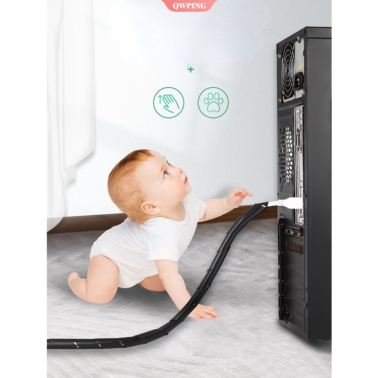 Dây Quấn Bảo Vệ Dây Cáp Máy Tính 10M /10Mm