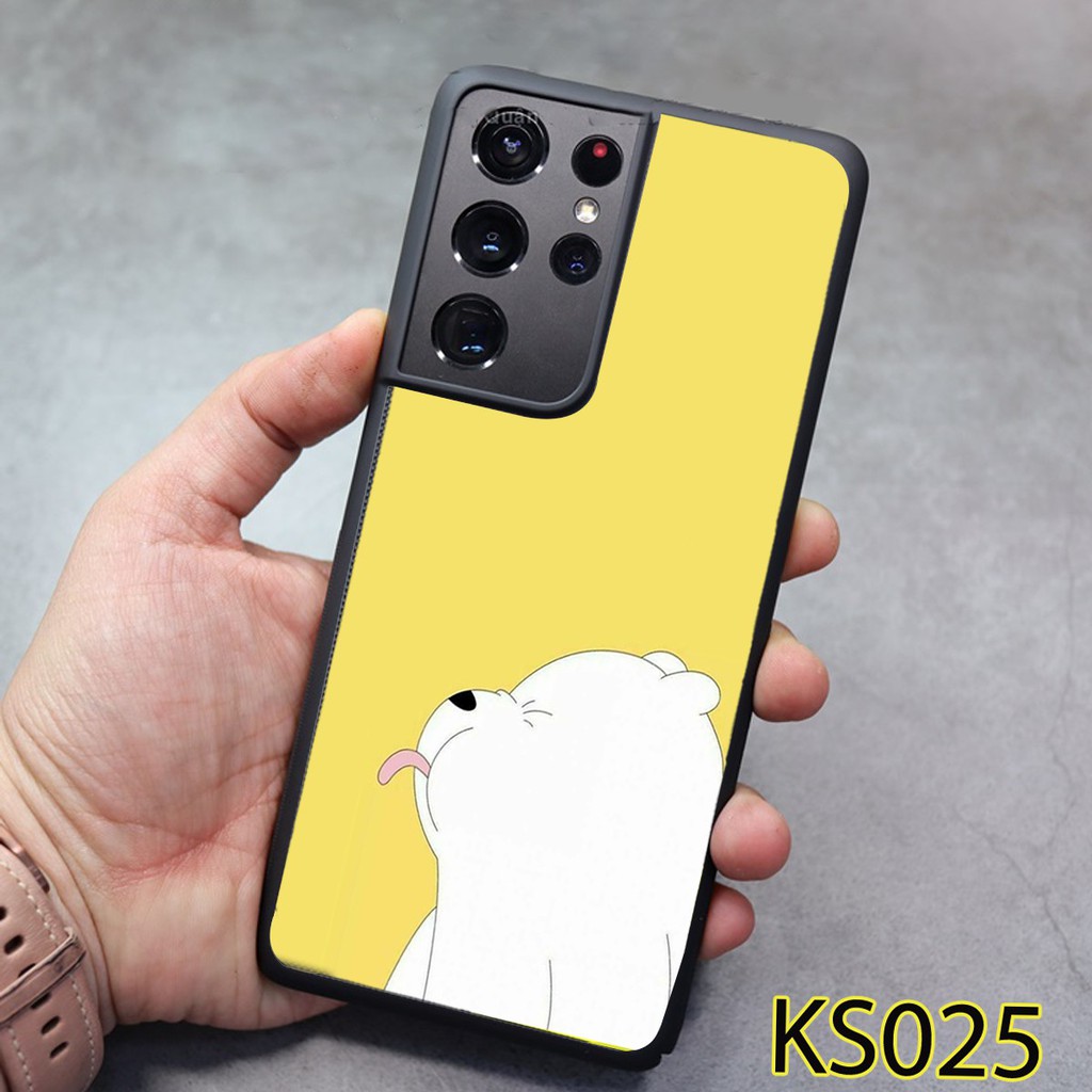 Ốp Samsung S21 - S21 FE -  S21 PLUS - S21 Ultra - Ốp lưng Samsung in hình Gấu Bear siêu đẹp, độc, lạ