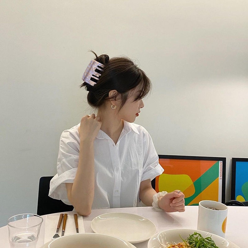 Kẹp Tóc Thiết Kế Đơn Giản Thanh Lịch Phong Cách Hàn Quốc Cho Nữ