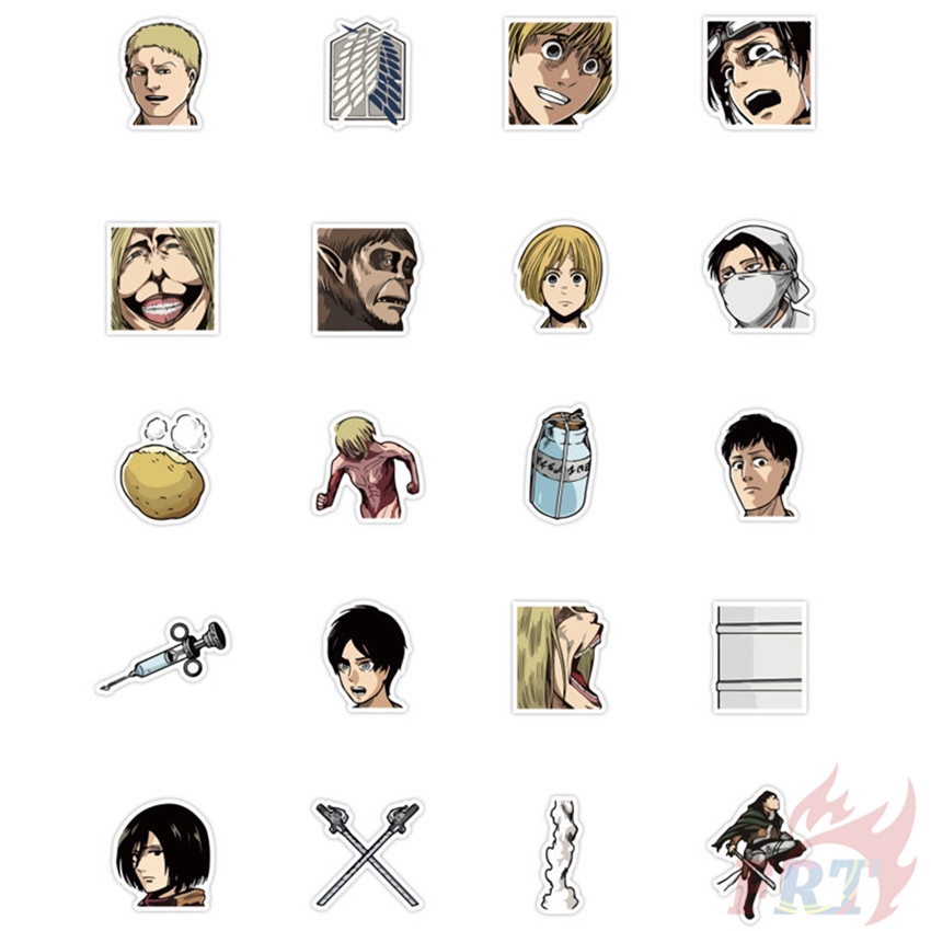 ❉ Attack on Titan - Anime Stickers ❉ 40Pcs/Set DIY Decals Stickers for Album Diary Laptop Scrapbooks Skateboard