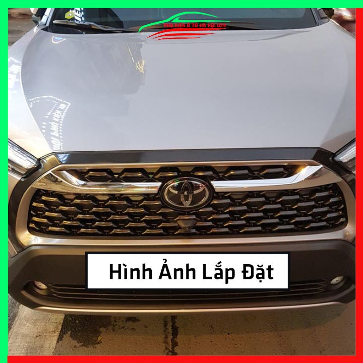 Ốp trang trí mặt ca lăng, calang Corolla Cross 2020 mạ Crom trang trí làm đẹp xe
