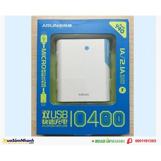PIN DỰ PHÒNG ARUN 10.400 MAH MẪU MỚI