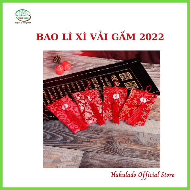 Bao Lì Xì Vải Gấm Cao Cấp 2022 Tết Nguyên Đán Con Hổ Hahulado BLXG Chất Liệu Vải Gấm Cao Cấp, Phù Hợp Mừng Tuổi, Lì Xì