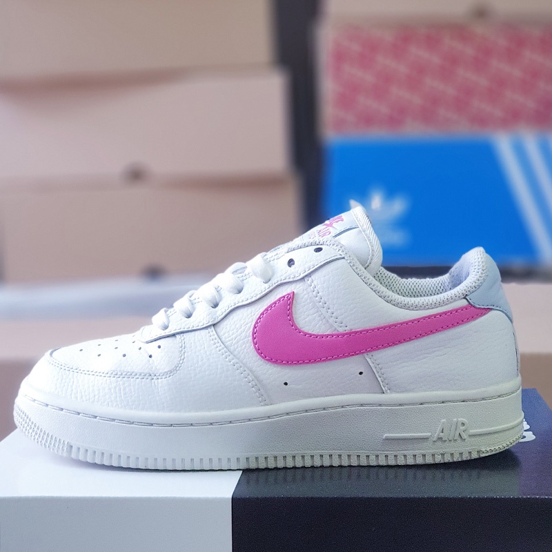 Giày Nike Air Force 1 Low - White/Pink, size 36.5, real 2hand