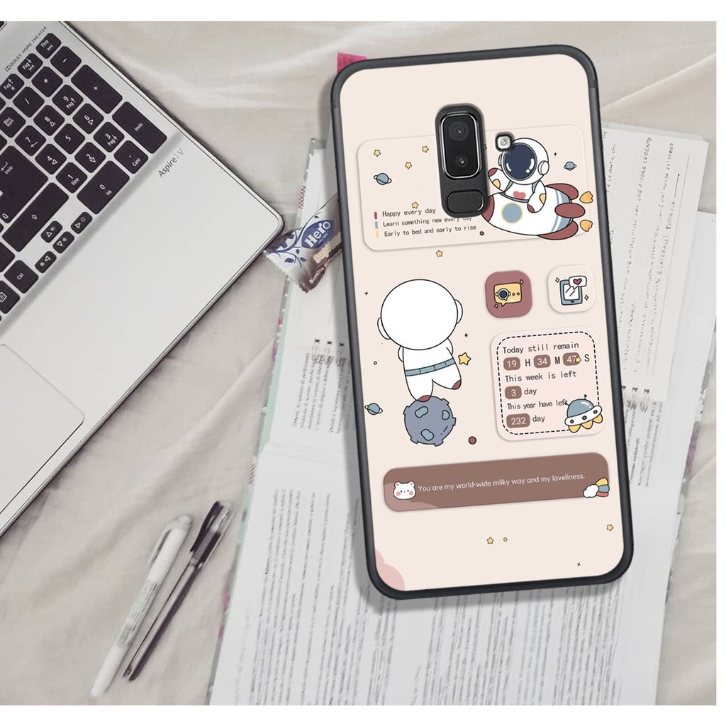 [ HOT BỎNG TAY] ỐP LƯNG SAM.SUNG J6 PLUS/J8/A6 PLUS , IN HINH CHIBI PHI HÀNH GIA ĐÁNG YÊU, SIÊU CUTE.