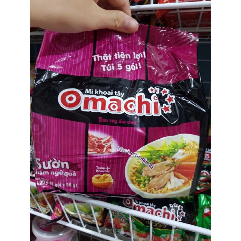 Compo 5 Gói Mì Omachi Khoai Tây 80g