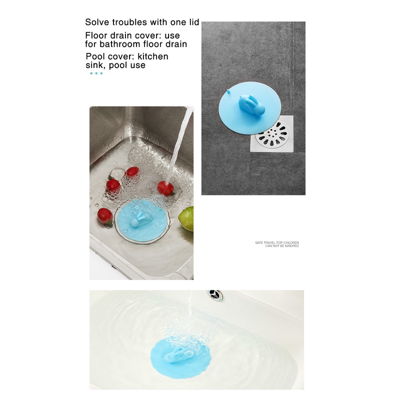 Nắp Silicone Đậy Lỗ Thoát Nước Bồn Rửa Chén/Phòng Tắm Khử Mùi Tiện Dụng JP6