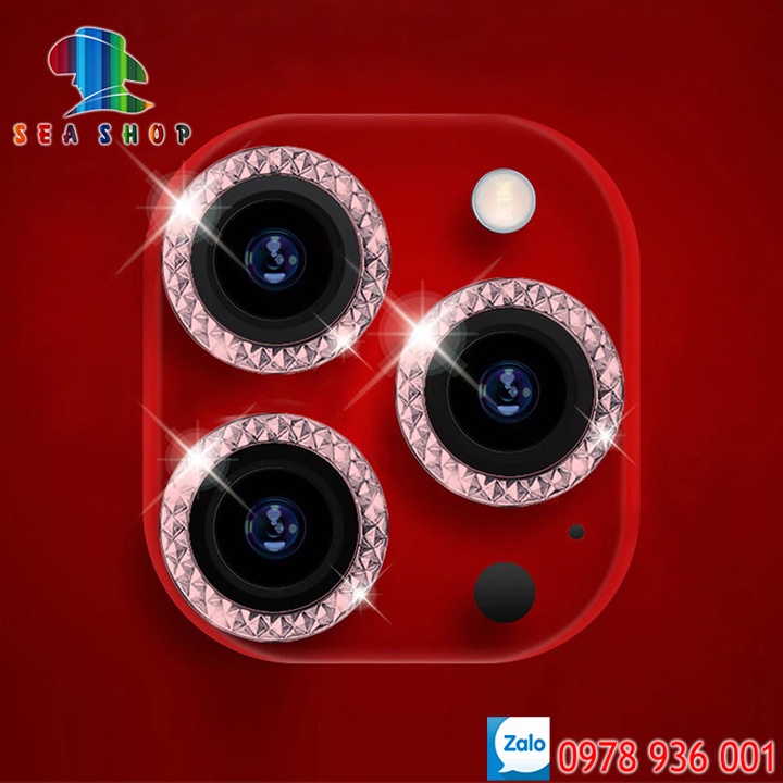 Dán bảo vệ cam 3D cho iPhone 11 Pro Max, 12 Pro Max, 12 Mini, 13 Pro Max, 13 Mini - Chất liệu Titan không gây yếu sóng