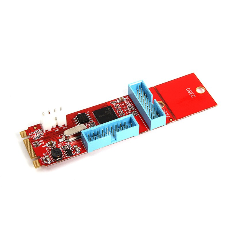 Card Chuyển Đổi 4 Pin 19 20pin Usb3.0 Female Sang Ngff M.2 B + M Key Male | BigBuy360 - bigbuy360.vn