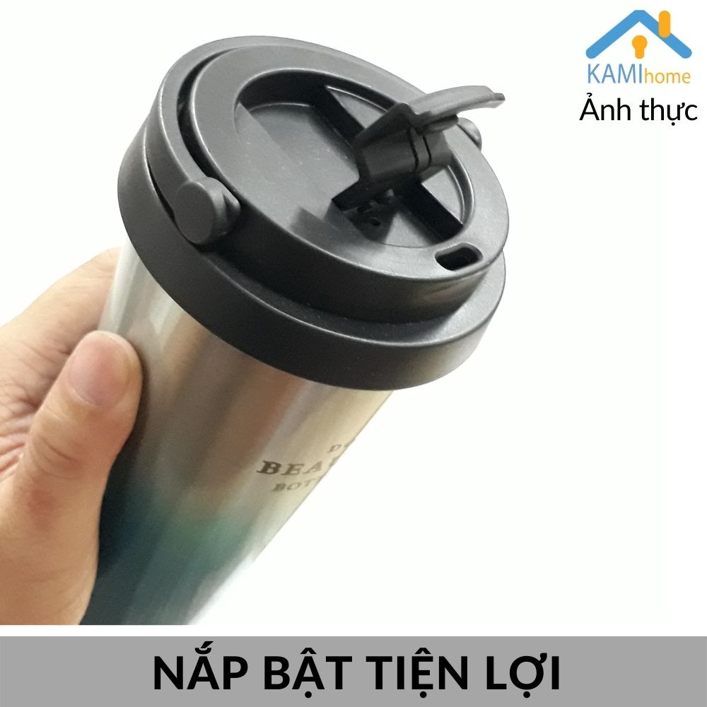 Ly giữ nhiệt Thái Lan 500ml inox cao cấp 304 bình nước cách nhiệt Kami22007.22040.22041