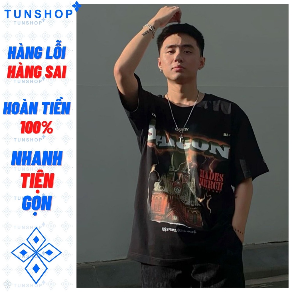 Áo Thun HADES Sài Gòn Spirit Hà Nội Tee Nam Nữ Tay Lỡ Unisex Full ...