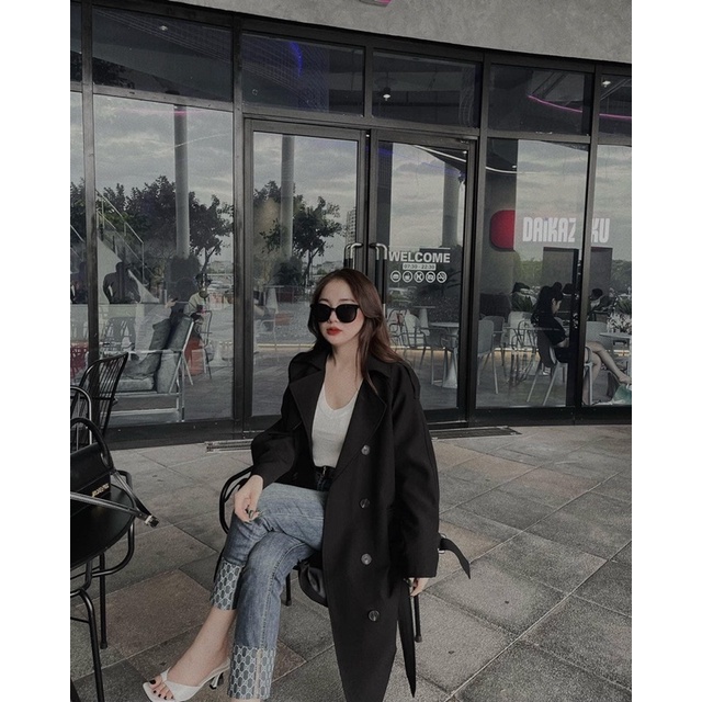 Áo Khoác Măng Tô Dáng Dài L1