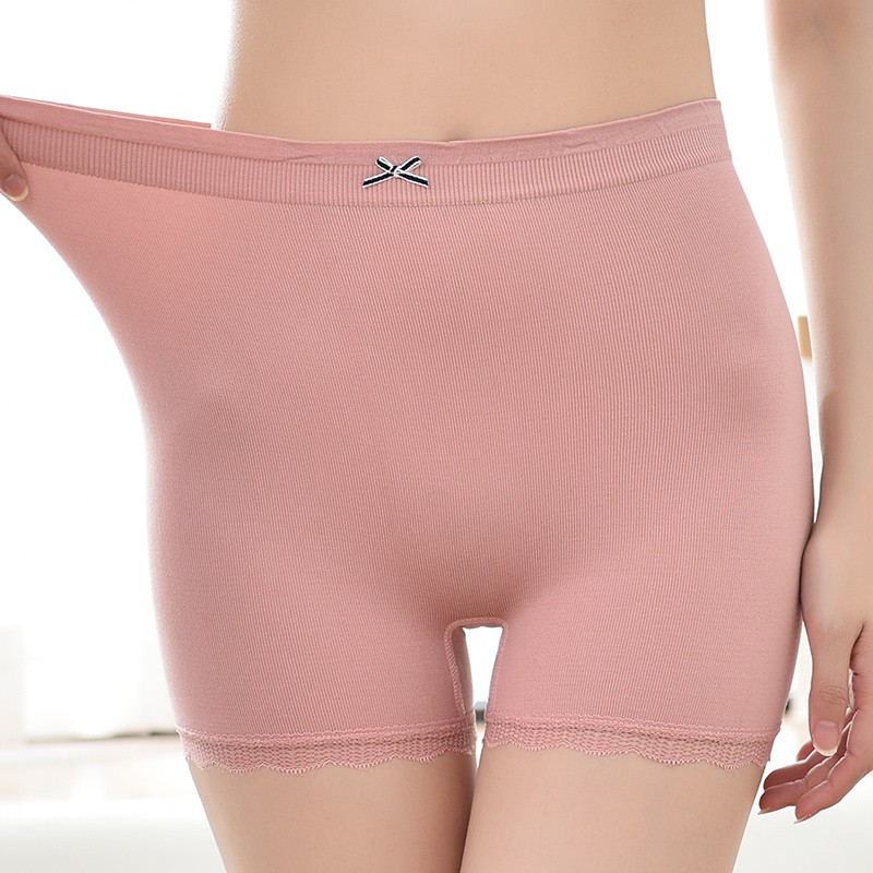 Quần Lót Boxer Phối Ren Đính Nơ Xinh Xắn Ngọt Ngào Cho Nữ